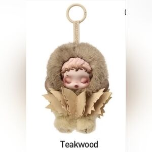 Pop Mart Skullpanda L'impressionnisme Series Teakwood Plush Keychain Charm